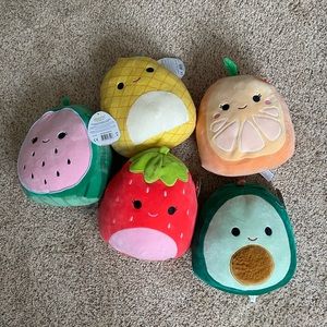 Squishmallow fruit bundle